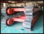 custom built 10-15 ton steel track undercarriage with rubber pads