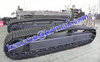 factory offered 1-100 ton steel track undercarriage steel crawler undercarriage assembly for mobile crusher