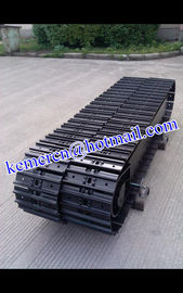 factory offered 1-100 ton steel track undercarriage steel crawler undercarriage assembly for mobile crusher