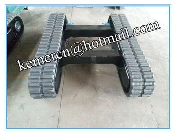 high quality rubber crawler undercarriage rubber track chassis rubber track undercarriage