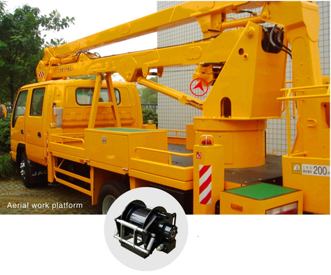 aerial work platform hydraulic winch