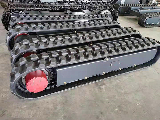 China Rubber Track Chassis Track Undercarriage With Final Drive